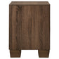 Brandon 2-drawer Nightstand Warm Brown