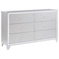 Larue 6-drawer Dresser Silver