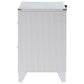 Larue 2-drawer Nightstand Silver