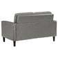 Ruth 3-piece Upholstered Track Arm Sofa Set Grey