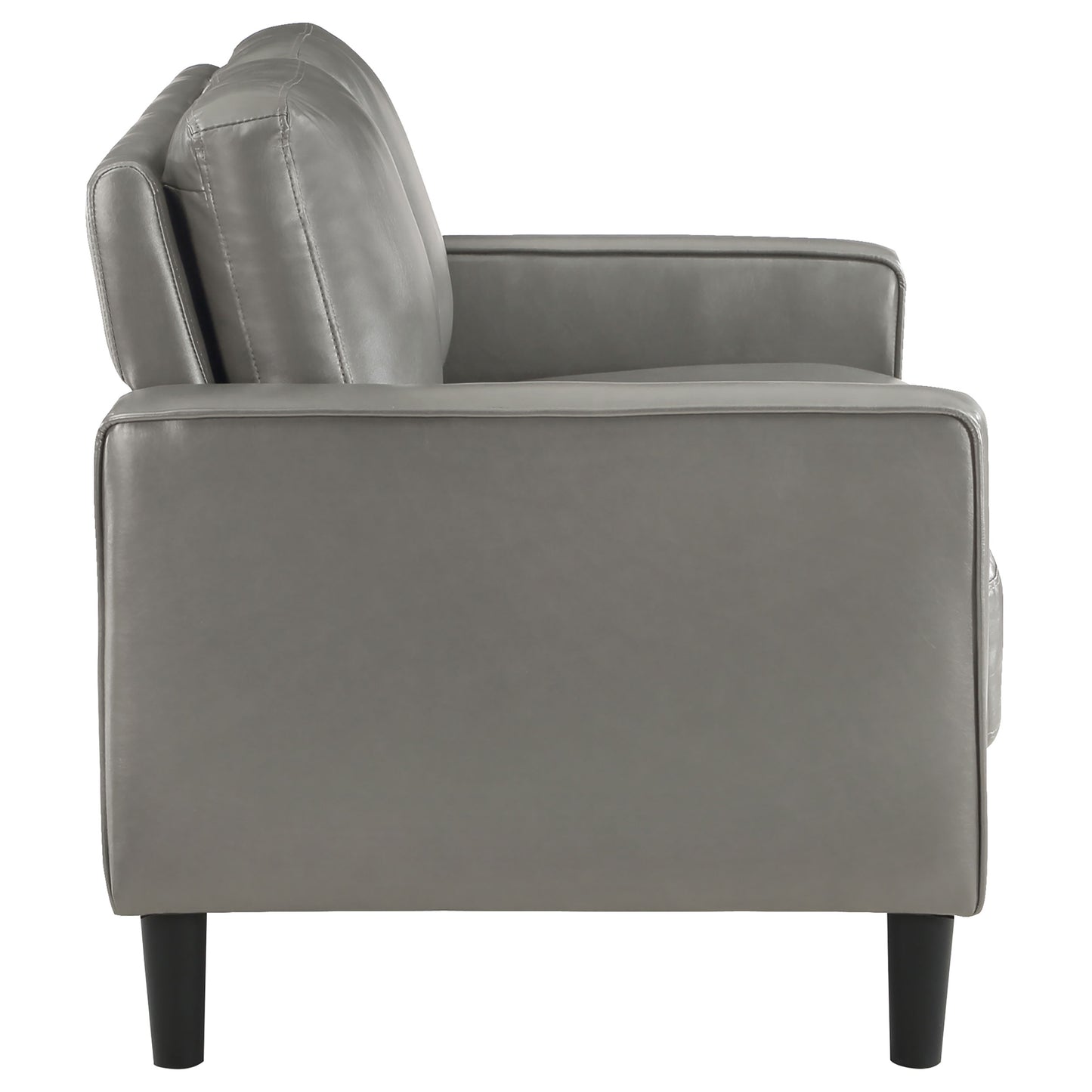 Ruth 3-piece Upholstered Track Arm Sofa Set Grey