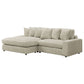 Blaine Upholstered Reversible Chaise Sectional Sofa Sand