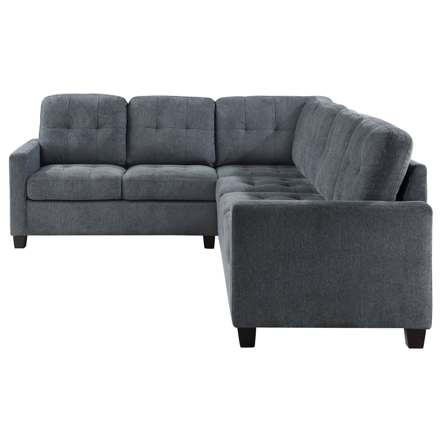 Georgina 4-piece Upholstered Modular Sectional Steel Grey