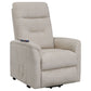 Henrietta Upholstered Power Lift Massage Chair Beige