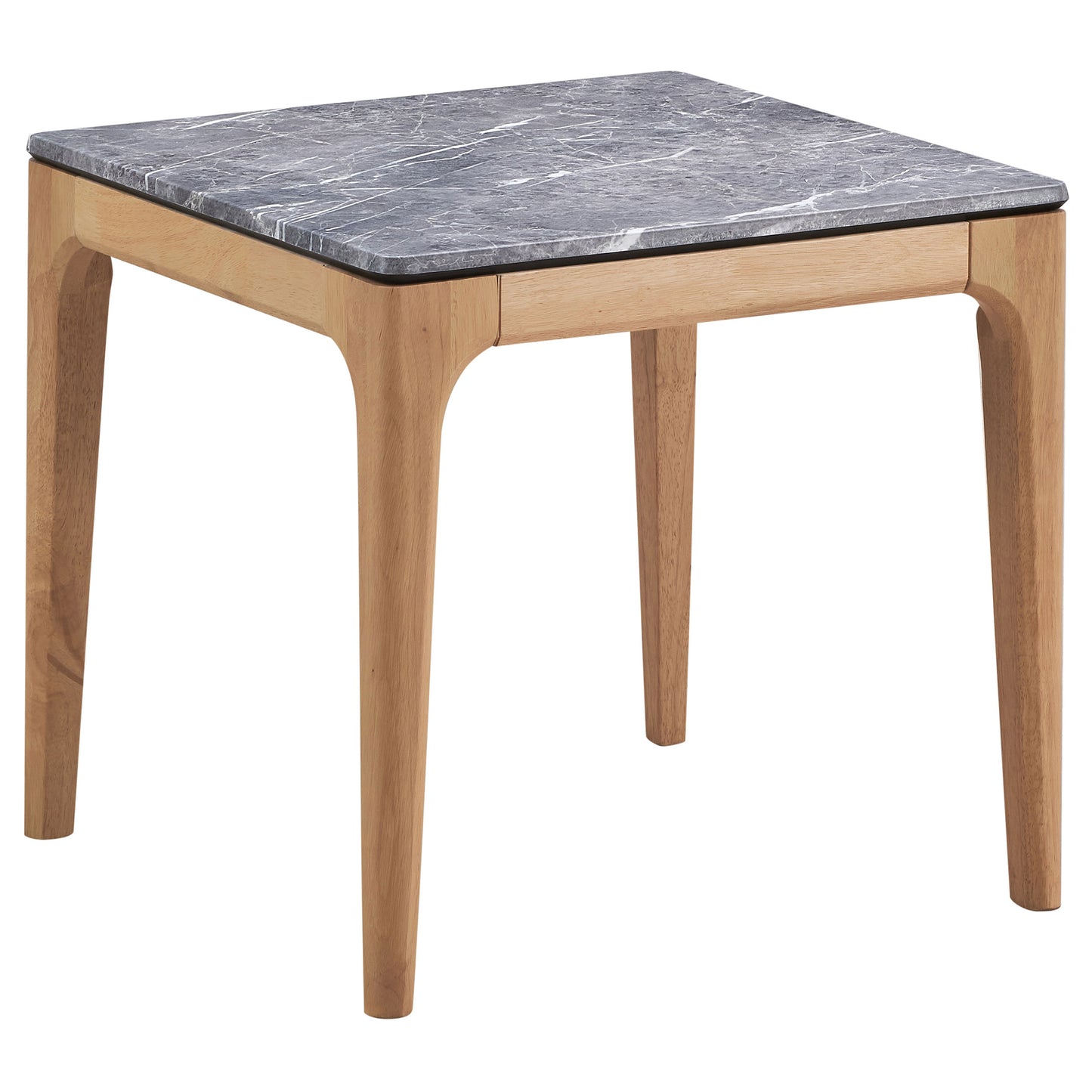 Polaris Square SmartTop Side End Table Grey and Light Oak