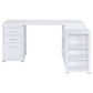 Yvette 60-inch 3-drawer L-Shape Computer Desk White