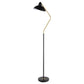 Lucien 69-inch Dome Shade Metal Task Floor Lamp Black