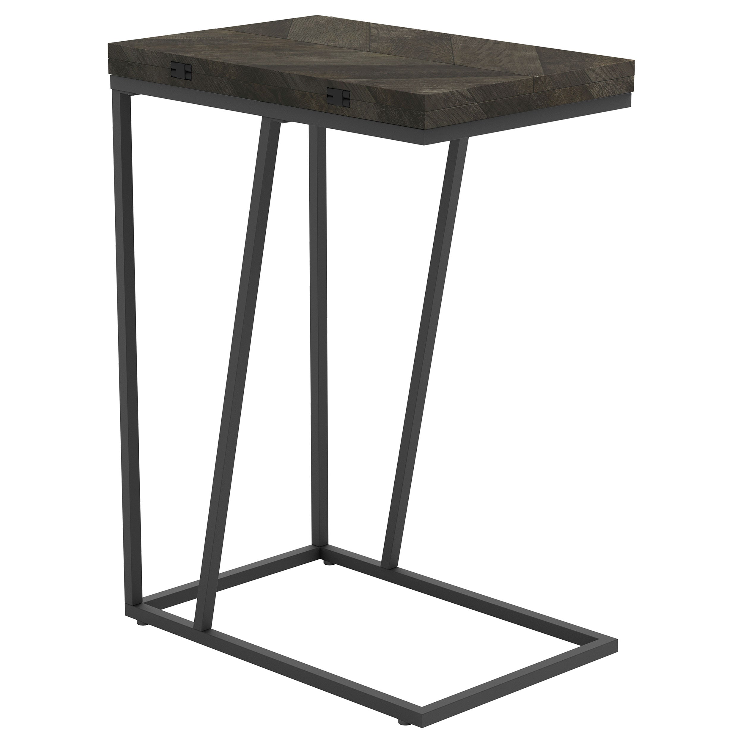 Shop Carly Expandable Engineered Wood C-Shaped Side Table Grey at JB's ...